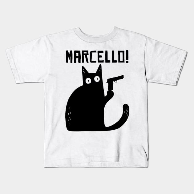 funny cat – Meowrio - mamma mia Marcello meme Kids T-Shirt by LiveForever